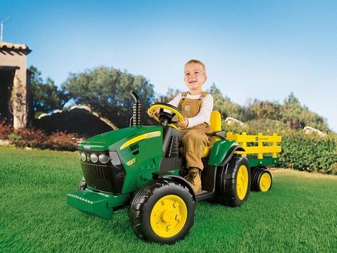 Peg-Pérego John Deere Ground Force traktor s vlečkou 12V zelená lithium 12,8V 8,6Ah 330W, obrázek 4