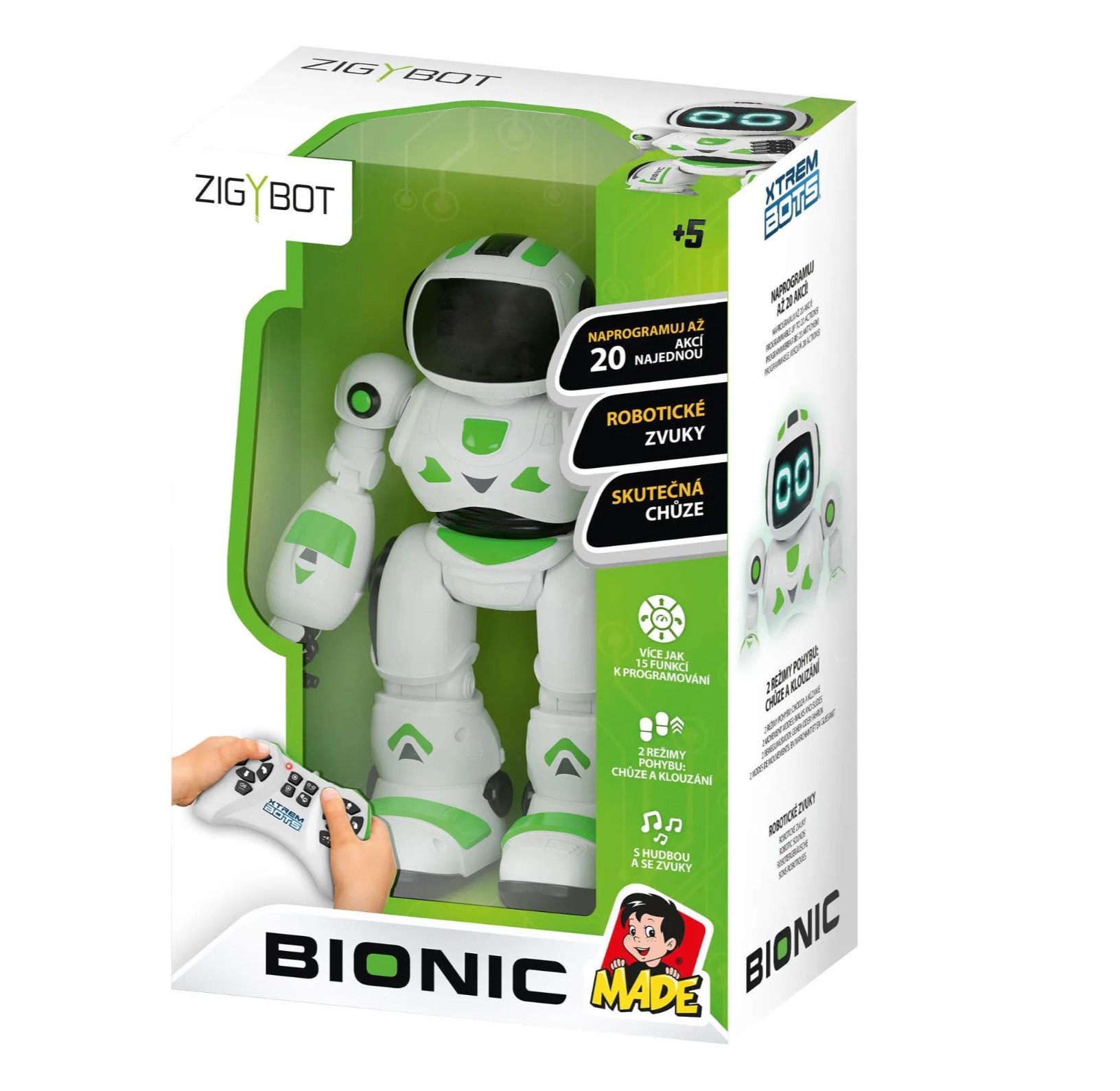 MaDe Robot Zigybot Bionic 30 × 21 × 13 cm, obrázek 2