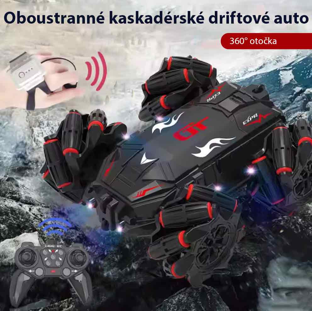 Terenní auto na dálkové ovládání a ovládáním pomocí gest a hodinek s dvoustranným driftem, obrázek 2