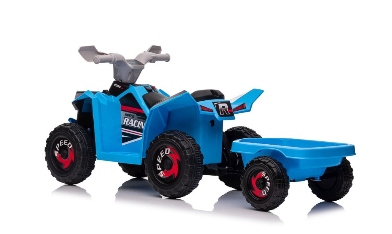Čtyřkolka XMX630T modrá s baterií a přívěsem, obrázek 2