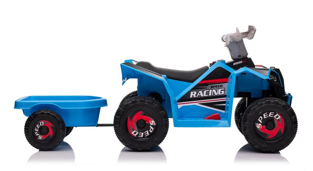 Čtyřkolka XMX630T modrá s baterií a přívěsem, obrázek 3